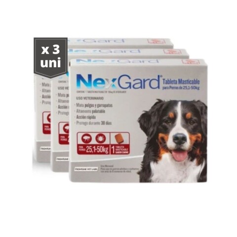 Nexgard Para Perros 25 a 40Kg - 3unidades Nexgard Para Perros 25 a 40Kg - 3unidades