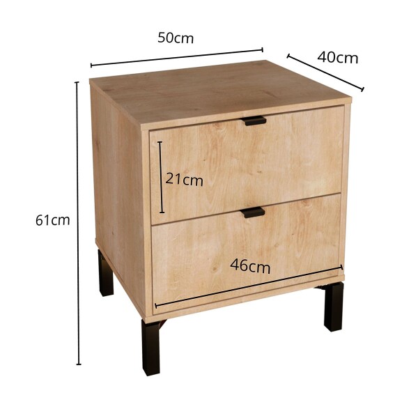 Mesa De Luz Marden 2c Blanco MARRON