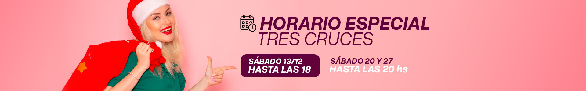 horario xxx diciembre