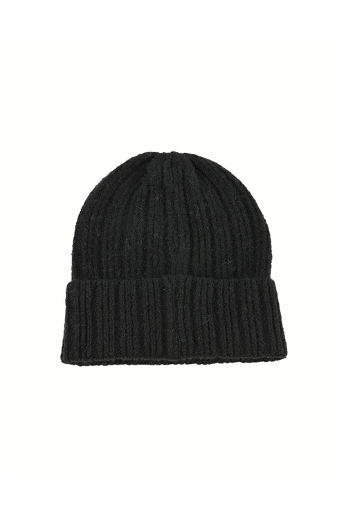 Gorro de pompón Negro