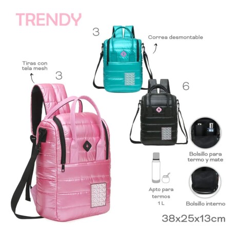 Mochila Trendy con correa desmontable Fucsia