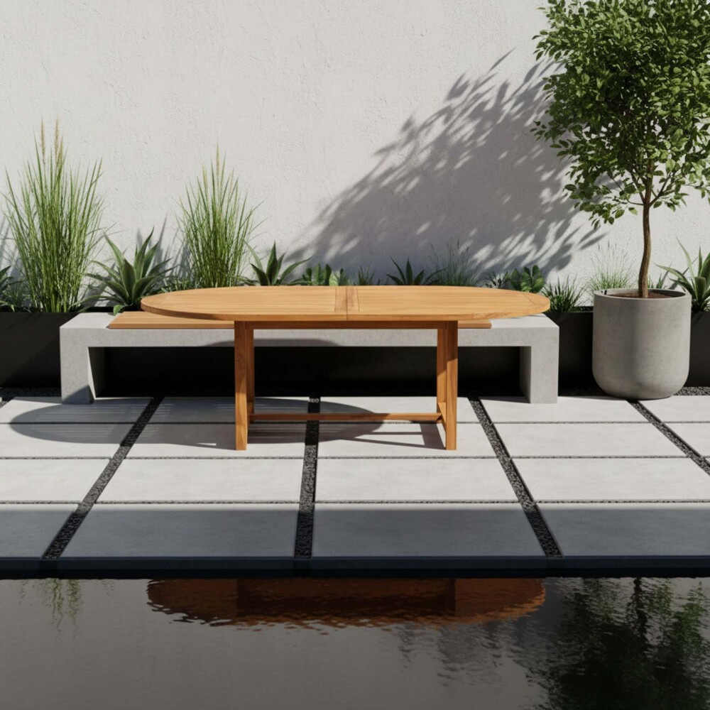 MESA EXT MADERA NATURAL-BEIGE YARIS 180-240CM