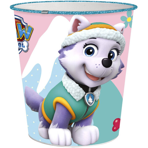 Papelera De Plástico Paw Patrol Oficial PAW PATROL EVEREST GRIS