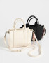 City Cartera City Con Charm - Blanco Crudo