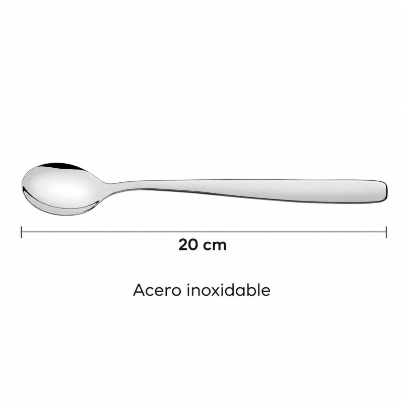Cuchara para Refresco Tramontina 20 cm Acero Inoxidable Cuchara para Refresco Tramontina 20 cm Acero Inoxidable