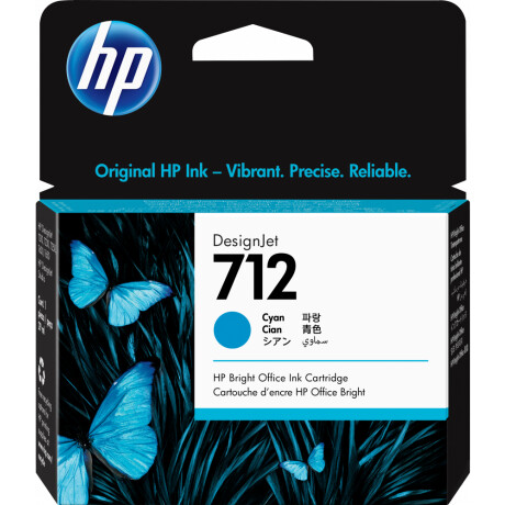 HP 3ED67A 712 CYAN T210/230/250/630/650 29ML UK Hp 3ed67a 712 Cyan T210/230/250/630/650 29ml Uk