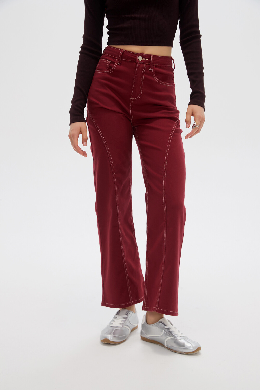 Pantalon Eleme Bordeaux