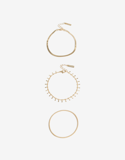 Pulseras Flexibles Sets Metal Set De Pulseras Flexibles - Dorado