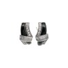 Caravanas Cruzada-Plata 925-Piedra ónix y zirconia-CA3330 Conpiedra