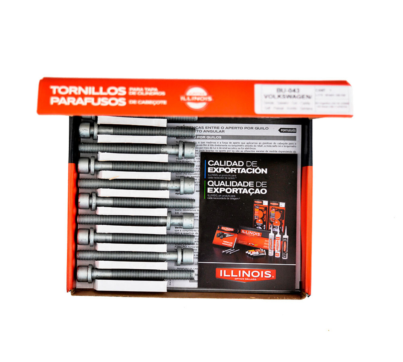 TORNILLO VOLKSWAGEN JGO TORNILLOS TAPA VW 1.6D(12*1.75*115) ILLINOIS 