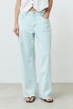 Jeans wide leg Alanis verde agua