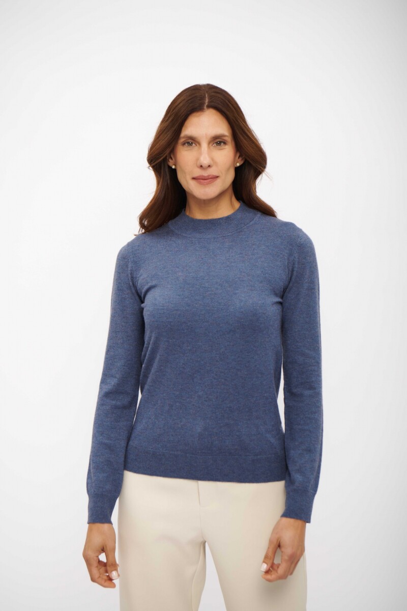 MEDIA POLERA ITALIA AZUL PIEDRA