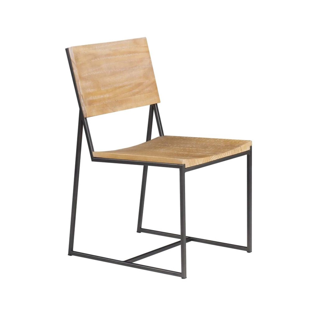 SILLA DE COMEDOR MADERA-Y-METAL NATURAL-BEIGE YORK