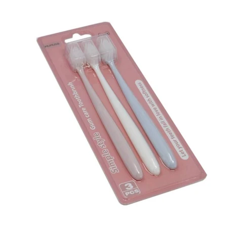 SET DE 3 CEPILLO DENTAL -PASTEL SET DE 3 CEPILLO DENTAL -PASTEL