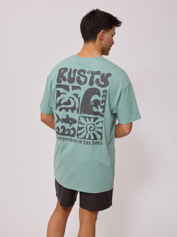 T-SHIRT FURTADO RUSTY Verde Agua
