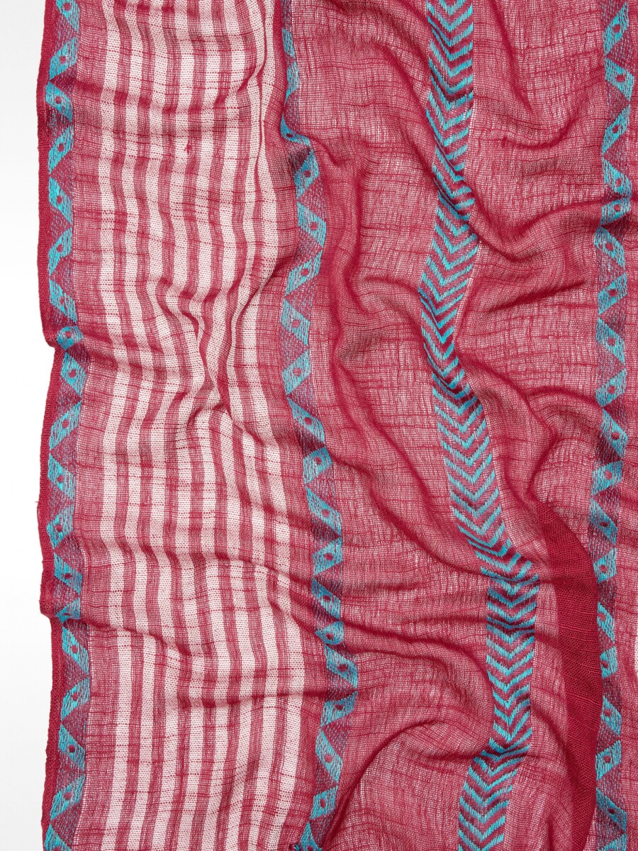 Pañuelo De Algodón Estampado burdeos