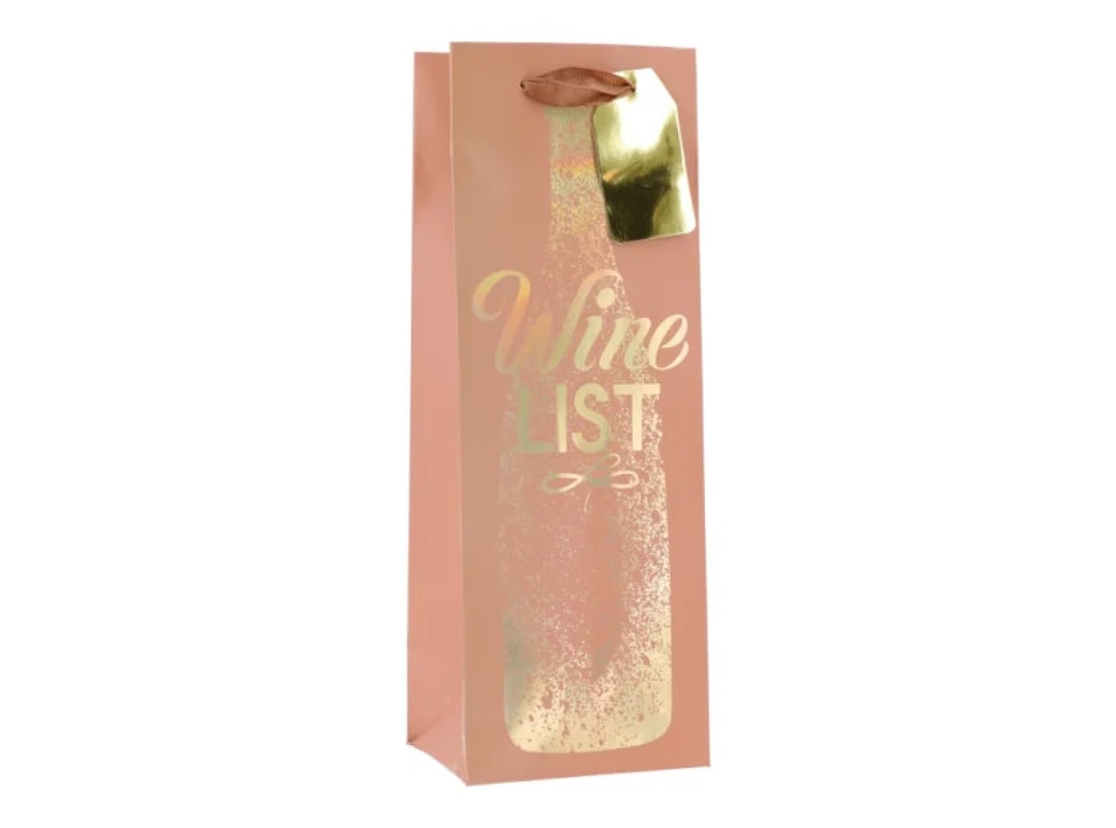 Bolsa Botella Top Pastel con Botella - Rosa 