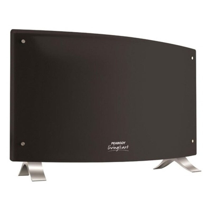 Vitroconvector curvo Peabody 2000W Negro