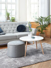 Mesa de centro GALTEN Ø75 blanco Mesa de centro GALTEN Ø75 blanco