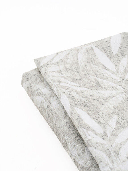 MANTEL ANTIMANCHAS FLORES BEIGE