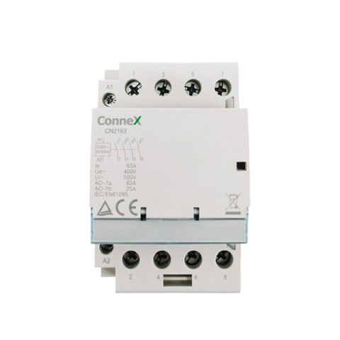 Contactor modular p/riel DIN 4P 4NA 63A 220Vac CN2163