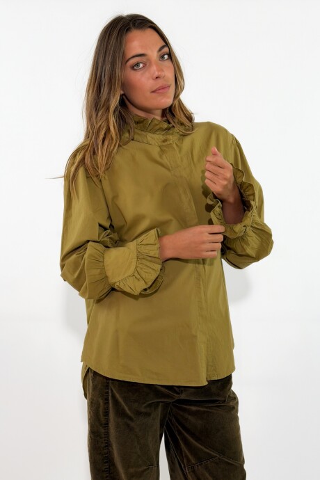 CAMISA CELINA Mostaza