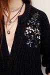 CARDIGAN AGNES LONG Gris Oscuro