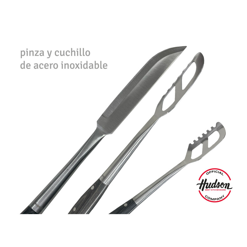 Set Para Parrilla 4 Piezas Linea Hudson Asador Set Para Parrilla 4 Piezas Linea Hudson Asador