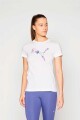 BUZO PUMA MC GRAPHICS FLORAL CAT LOGO TEE Blanco