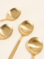 Cuchara Fiordo, Set 4 Un. Dorado Color Unico