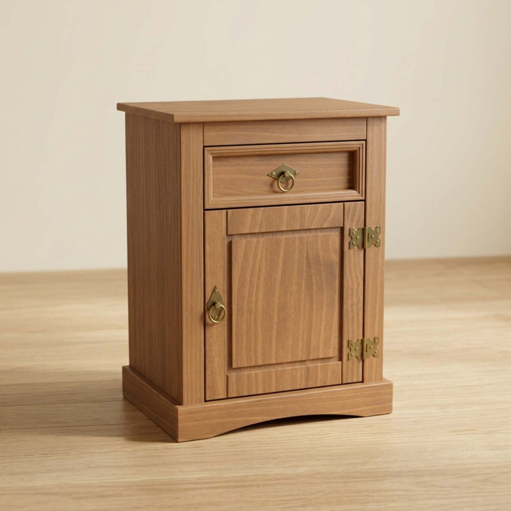 MESA DE LUZ MADERA MARRON MEX