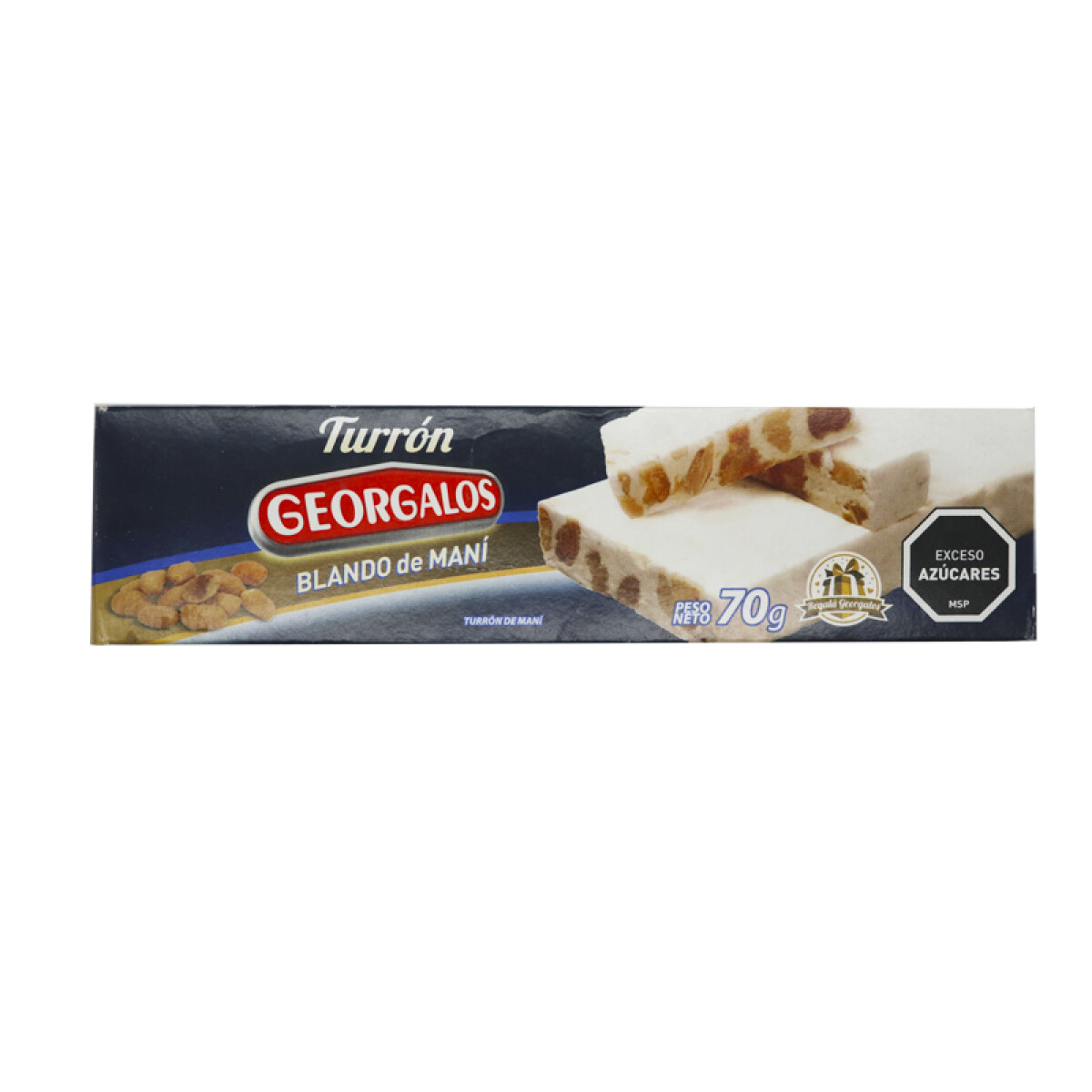 Turrón GEORGALOS 70g - Blanco 