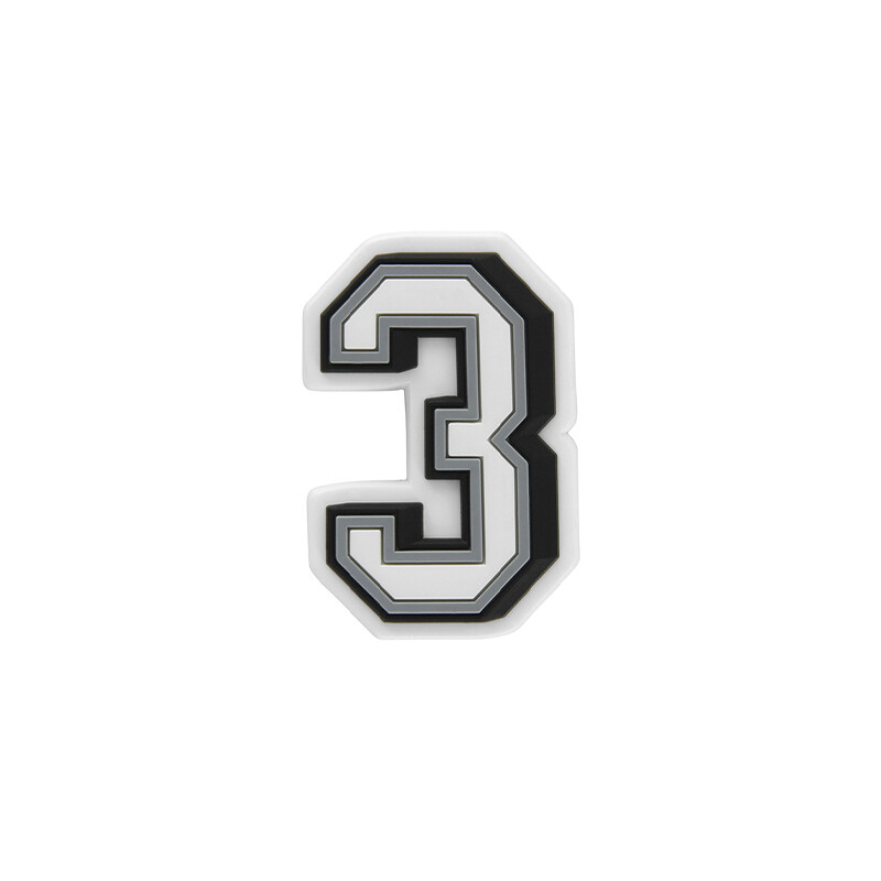 Jibbitz™ Charm Número 3 Blanco