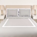 Duvet Covet Gris con Blanco 250 x 240 cm
