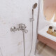 DUCHA EXTERIOR CON TRANSFERENCIA EN LATON CROMADO - SERIE BLEST 000