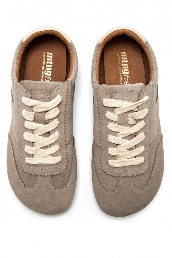 Zapatilla Serraje Gris Perla Gris