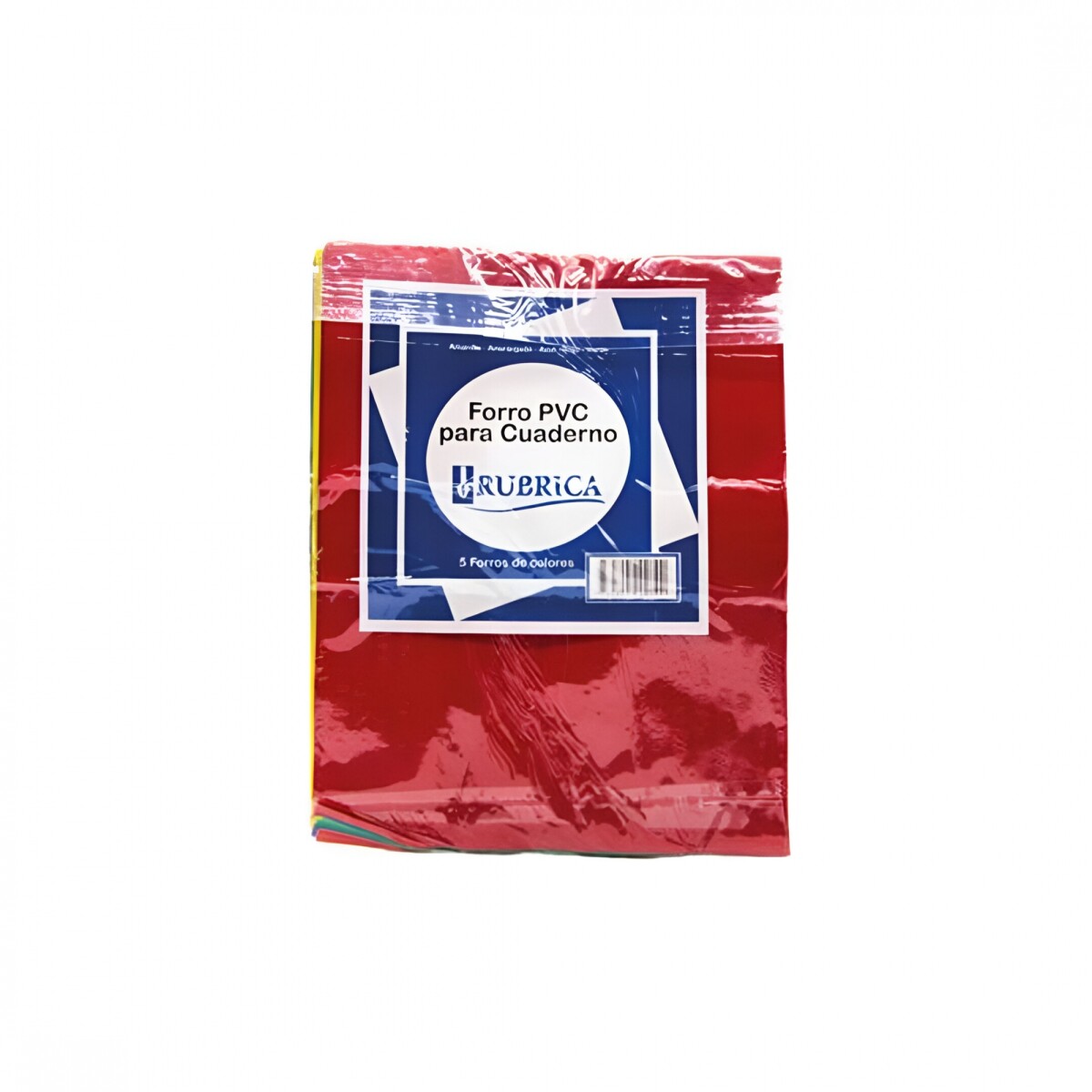 FORRO PVC CUADERNO PACK X5 RUBRICA (SURTIDO) POLIPROPILENO 