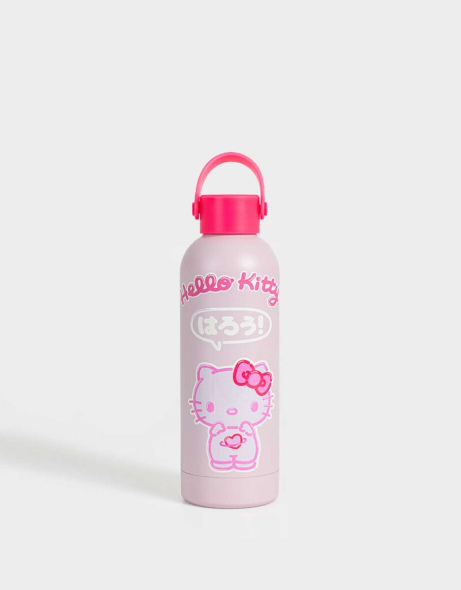 Botella Metálica ''hello Kitty'' - Rosa Claro 
