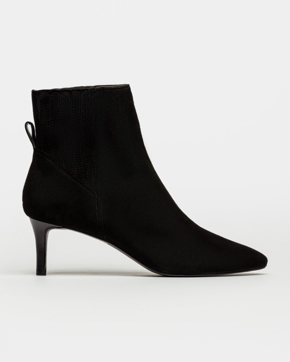 Bota Caña Baja Kyle En Cuero Nobuk - Negro 