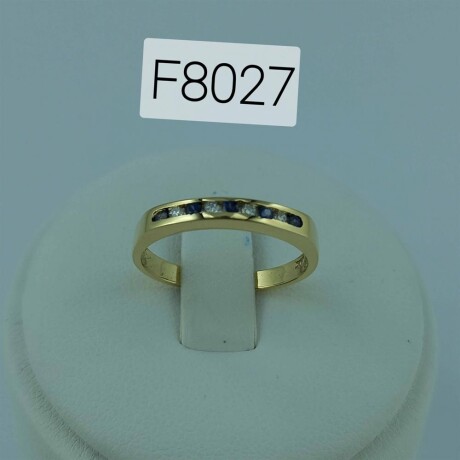 Anillo de oro 18 ktes, MEDIO SIN FIN. Anillo de oro 18 ktes, MEDIO SIN FIN.