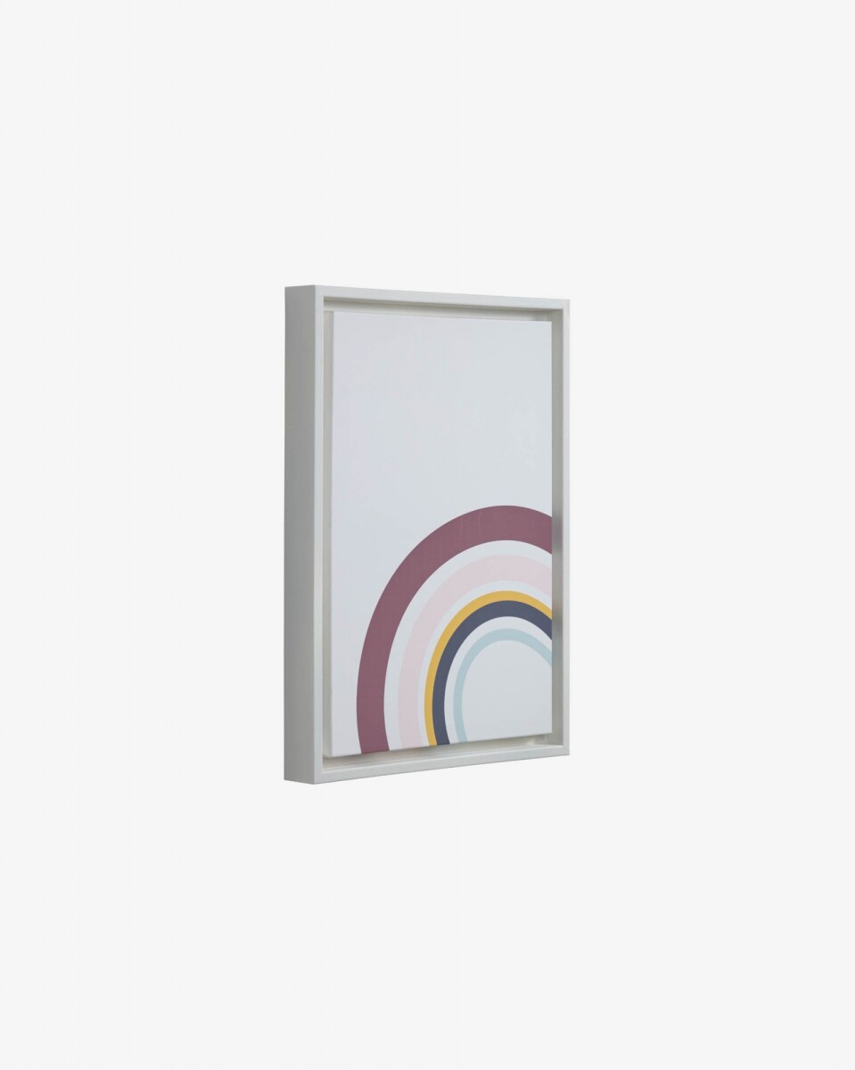 Cuadro Cindi arcoíris multicolor 29,8 x 42 cm 