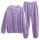 Conjunto Pijama Jogging Peluche Abrigo Buzo Pantalón Violeta