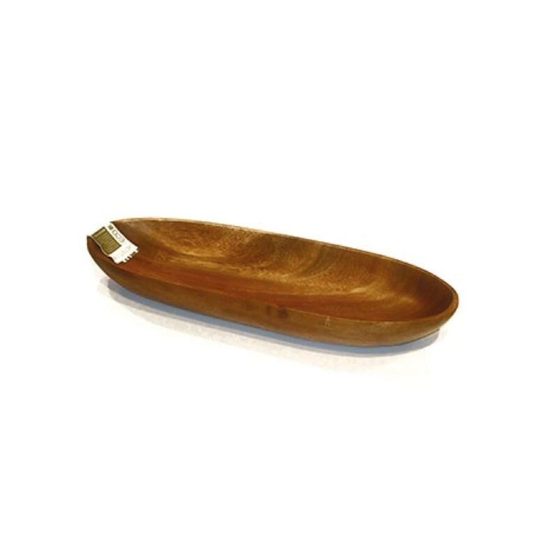 BANDEJA OVAL MADERA 40.6X13X5CM BANDEJA OVAL MADERA 40.6X13X5CM