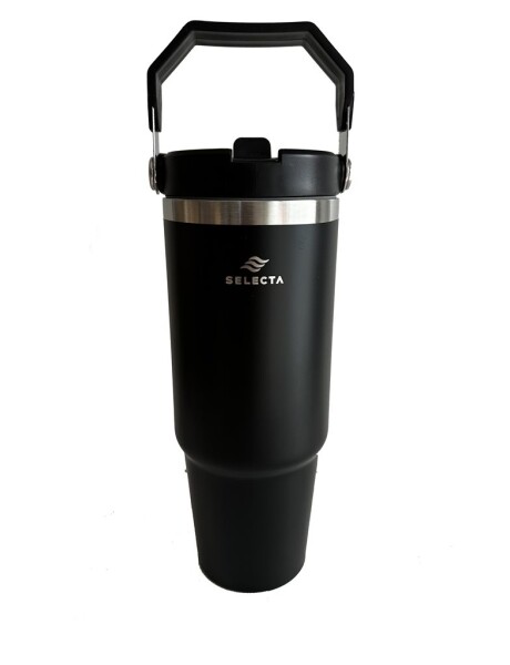 MUG TERMICO ACERO INOX 900ML C/ASA NEGRO MUG TERMICO ACERO INOX 900ML C/ASA NEGRO