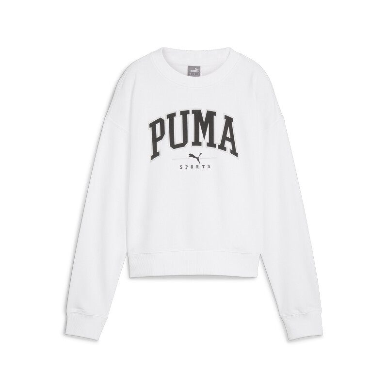Buzo Puma Squad Crew TR de Mujer - 682493 02 Blanco