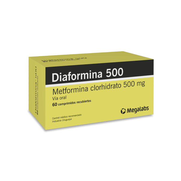 Diaformina 500 mg 60 Comprimidos – Megalab Diaformina 500 mg 60 Comprimidos – Megalab