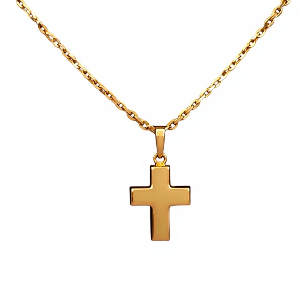 Dije Cruz-Oro bajo-Sin piedra-CP8583 sinpiedra