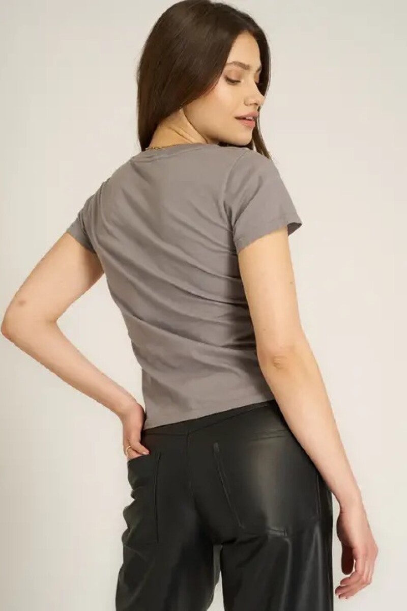 POLERA TIGER YIN YANG Gris