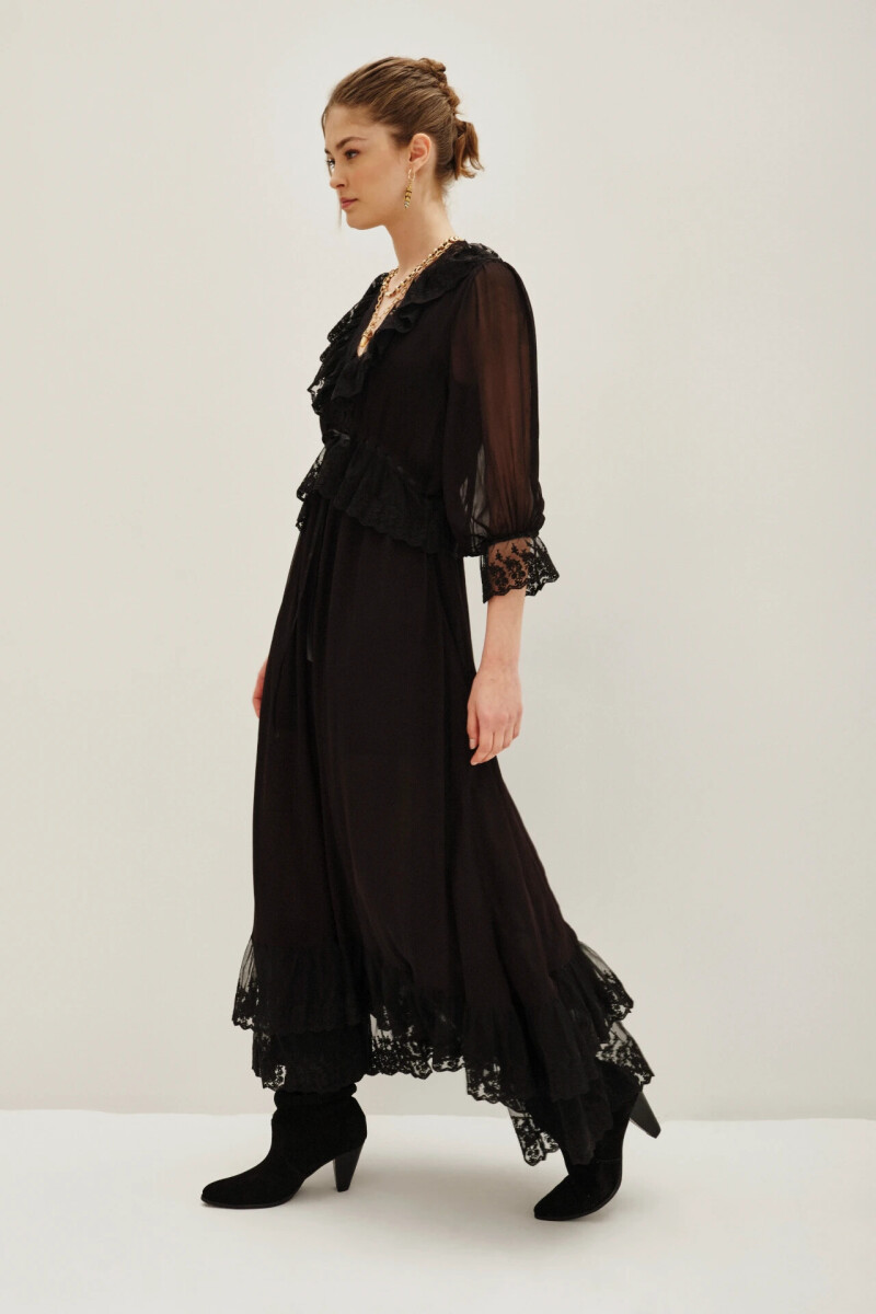 Vestido Liberty Lace Negro