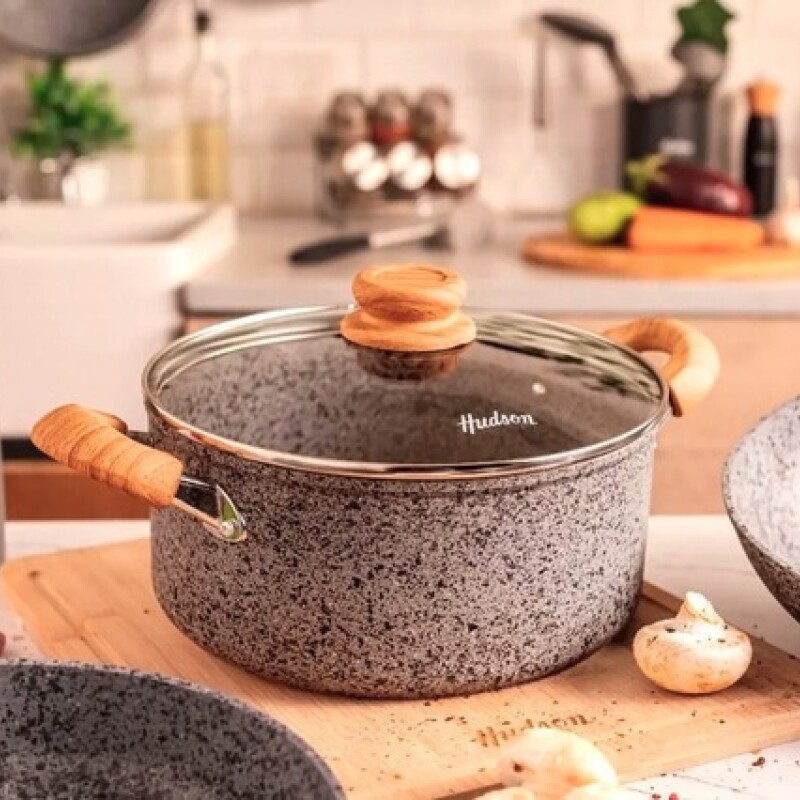 Cacerola Hudson Granito de Aluminio Forjado 28 cm CACEROLA ALUM. FORJADO 28CM GRANITO
